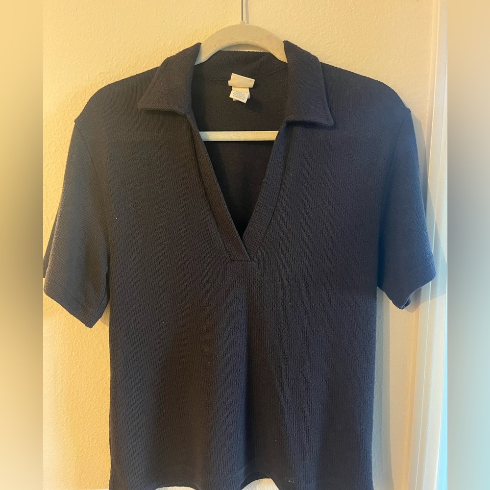 H&M Black Short Sleeve Top